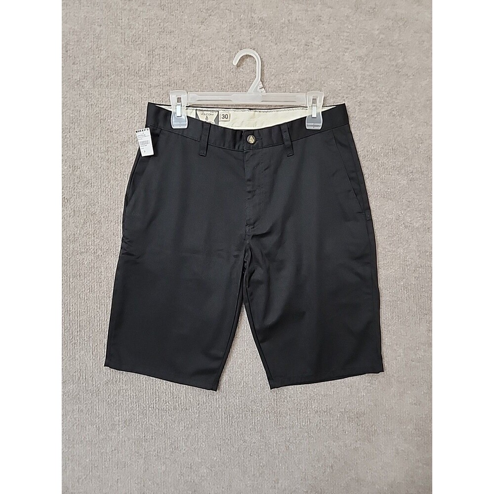 Volcom Vmonty Stretch Shorts Mens 30 Black NWOT